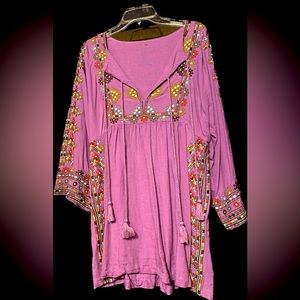 Free People Embroidered Dress